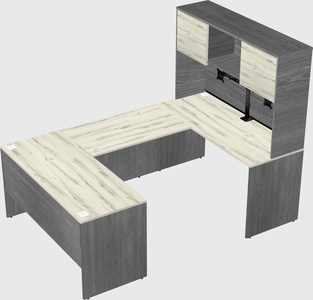 U-shaped desk