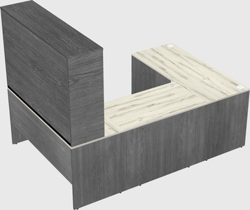 U-shaped desk