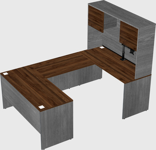 U-shaped desk
