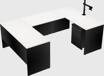 U-shaped desk