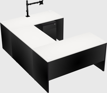 U-shaped desk