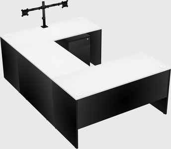 U-shaped desk