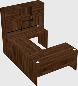 U-shaped desk