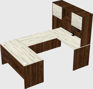 U-shaped desk