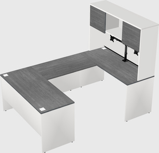 U-shaped desk