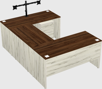 U-shaped desk