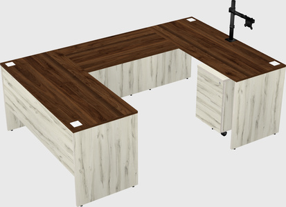 U-shaped desk