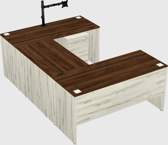 U-shaped desk