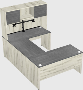 U-shaped desk