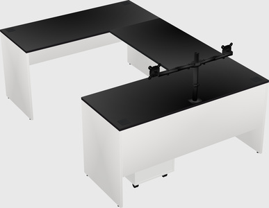 U-shaped desk