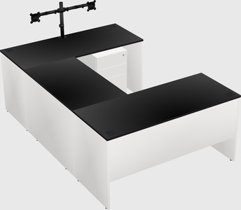 U-shaped desk