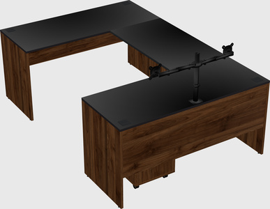 U-shaped desk