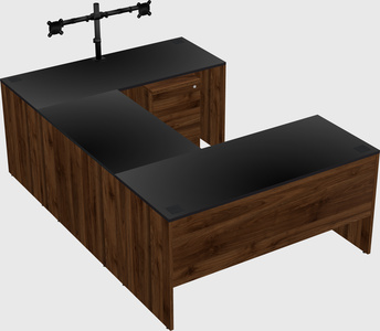 U-shaped desk