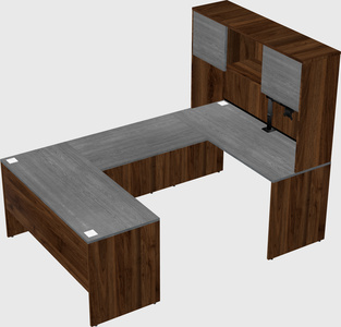 U-shaped desk