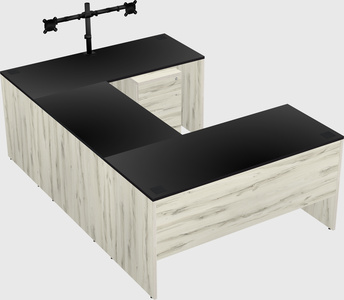 U-shaped desk
