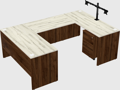 U-shaped desk