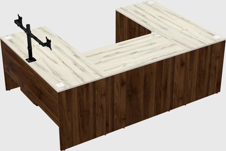 U-shaped desk