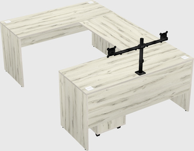 U-shaped desk