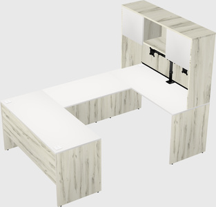 U-shaped desk