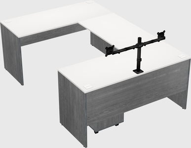 U-shaped desk