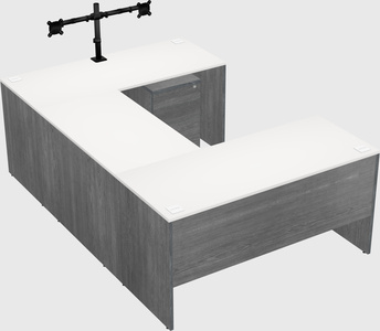 U-shaped desk
