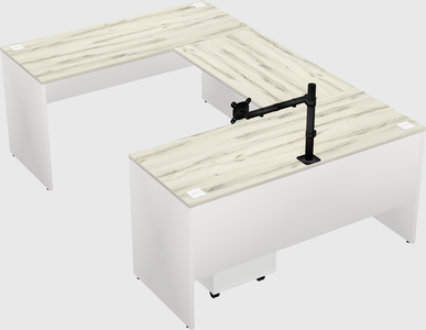 U-shaped desk