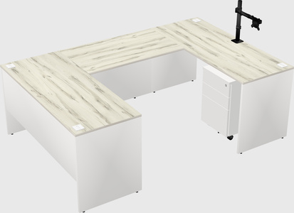 U-shaped desk