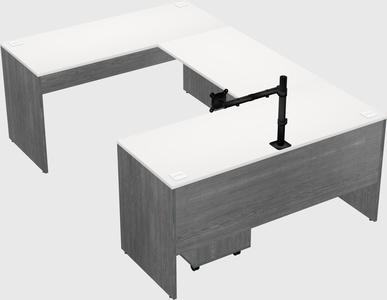 U-shaped desk