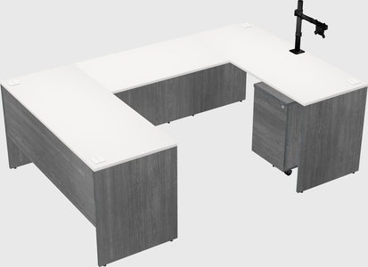 U-shaped desk