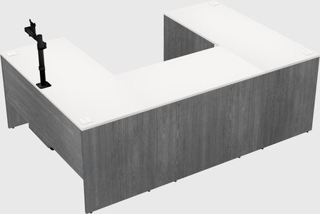 U-shaped desk