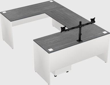 U-shaped desk