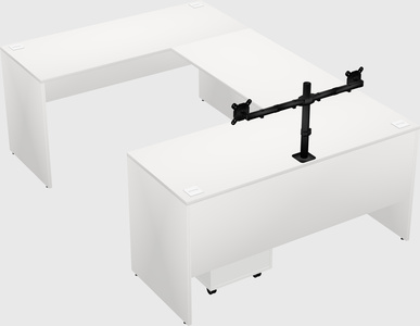 U-shaped desk