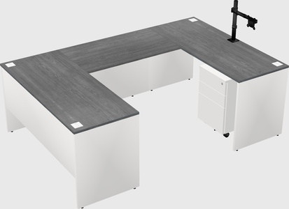 U-shaped desk
