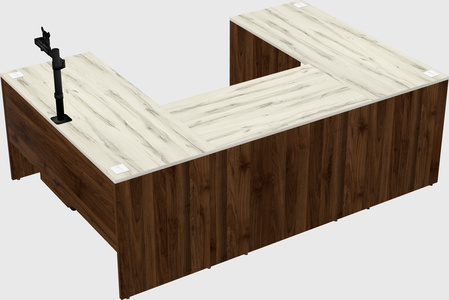 U-shaped desk