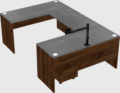 U-shaped desk