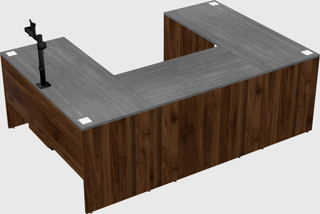 U-shaped desk