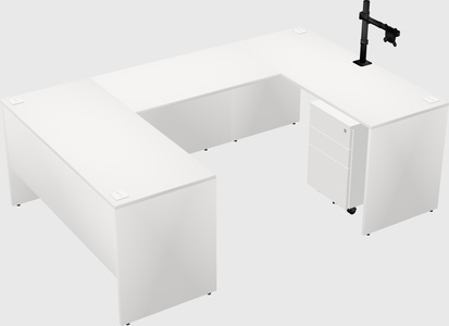 U-shaped desk