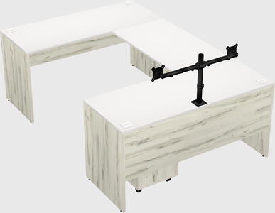U-shaped desk