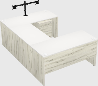 U-shaped desk