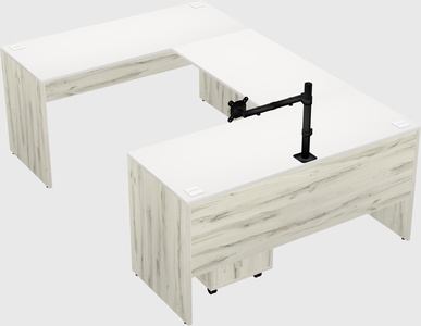U-shaped desk