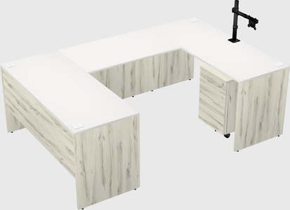 U-shaped desk