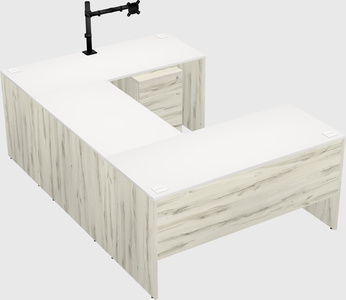 U-shaped desk