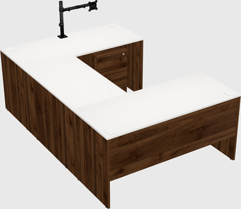 U-shaped desk