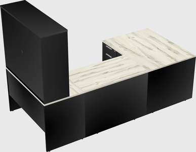 U-shaped desk