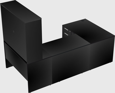 U-shaped desk