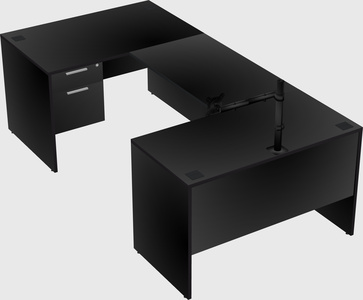 U-shaped desk