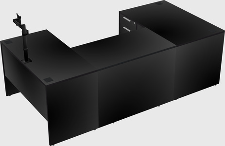 U-shaped desk