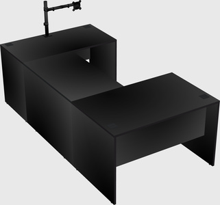 U-shaped desk