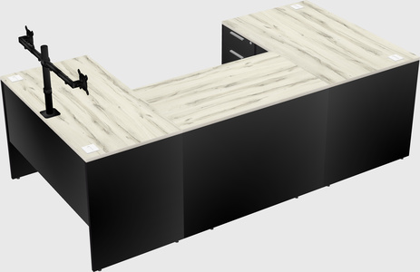 U-shaped desk