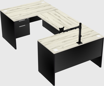 U-shaped desk